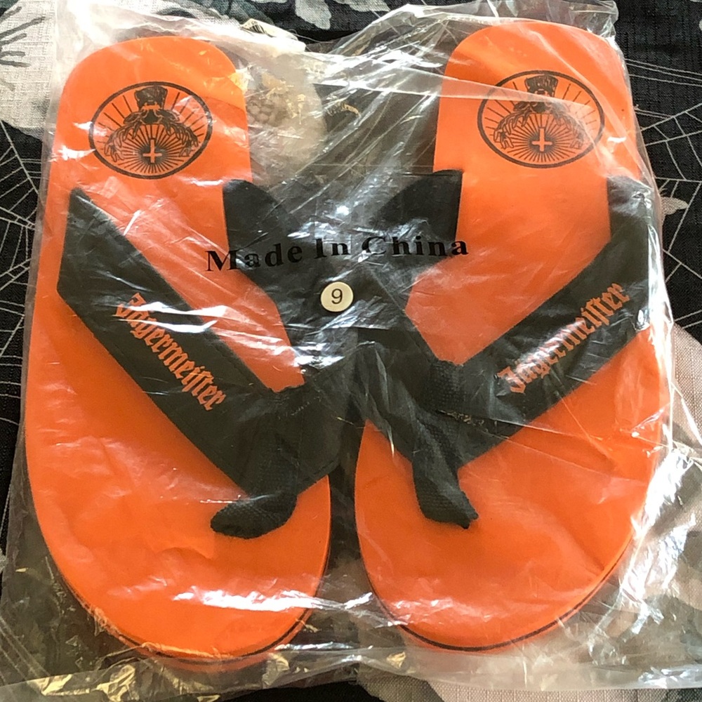 NEW RARE JAGERMEISTER PROMOTIONAL ONLY SANDALS 9